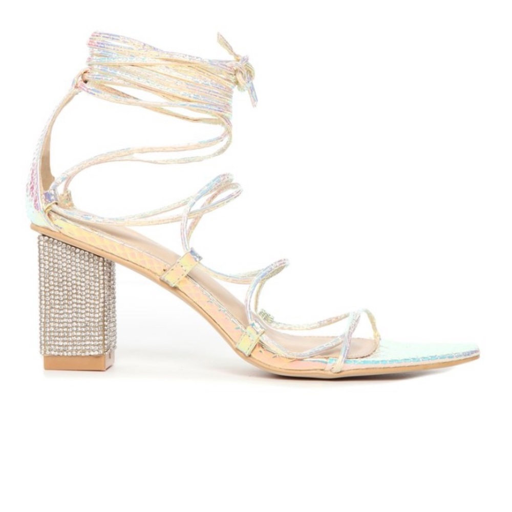NWT fashionnova lace up heels